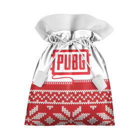 Подарочный 3D мешок с принтом Новогодний PUBG в Кировске, 100% полиэстер | Размер: 29*39 см | 