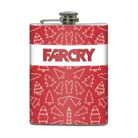 Фляга с принтом Far Cry Новогодний в Кировске, металлический корпус | емкость 0,22 л, размер 125 х 94 мм. Виниловая наклейка запечатывается полностью | 