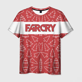 Мужская футболка 3D с принтом Far Cry Новогодний в Кировске, 100% полиэфир | прямой крой, круглый вырез горловины, длина до линии бедер | Тематика изображения на принте: 