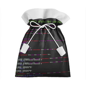 Подарочный 3D мешок с принтом Программный код в Кировске, 100% полиэстер | Размер: 29*39 см | computer code | hacker | html | it | php | technology | код | компьютеры | материнская плата | программист | хакер