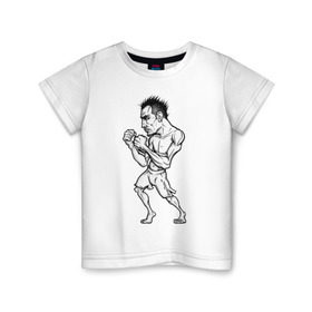 Детская футболка хлопок с принтом Tony Ferguson art в Кировске, 100% хлопок | круглый вырез горловины, полуприлегающий силуэт, длина до линии бедер | ferguson | mma | tony | ufc | арманн | бокс | борьба | джиу джитсу | кукуй | тони | фергюсон | эль | энтони