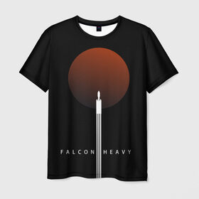 Мужская футболка 3D с принтом Falcon Heavy в Кировске, 100% полиэфир | прямой крой, круглый вырез горловины, длина до линии бедер | Тематика изображения на принте: falcon heavy | ilon mask | spacex | tesla | tesla roadster | илон маск | спейс икс | спейс экс | тесла | тесла родстер