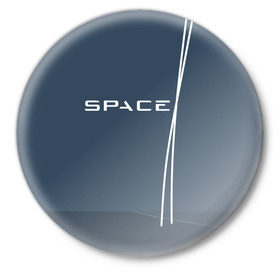 Значок с принтом SPACEX в Кировске,  металл | круглая форма, металлическая застежка в виде булавки | falcon heavy | ilon mask | spacex | tesla | tesla roadster | илон маск | спейс икс | спейс экс | тесла | тесла родстер
