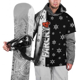 Накидка на куртку 3D с принтом Новогодний Far Cry в Кировске, 100% полиэстер |  | 