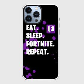 Чехол для iPhone 13 Pro Max с принтом Eat Sleep Fortnite Repeat в Кировске,  |  | battle | boss | epic | floss | fortnite | game | games | lama | pubg | pvp | royale | save | survival | the | world | битва | выживание | дроп | игра | игры | королевская | лама | массакр | мир | пабг | спасти | фортнайт