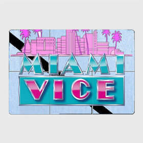 Магнитный плакат 3Х2 с принтом Miami Vice Original в Кировске, Полимерный материал с магнитным слоем | 6 деталей размером 9*9 см | 
