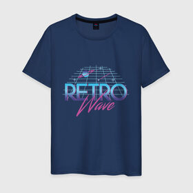 Мужская футболка хлопок с принтом Retrowave Spacetraveling в Кировске, 100% хлопок | прямой крой, круглый вырез горловины, длина до линии бедер, слегка спущенное плечо. | 80s | etro | retrowave | spacesynth | synthwave | ретровейве