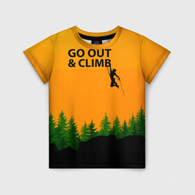 Детская футболка 3D с принтом Альпинизм в Кировске, 100% гипоаллергенный полиэфир | прямой крой, круглый вырез горловины, длина до линии бедер, чуть спущенное плечо, ткань немного тянется | adrenaline | adventure | extreme | hiking | mountaineering | mountains | rockclimbing | rocks | адреналин | альпинизм | горы | скалолазание | скалы | туризм | экстрим