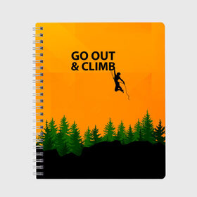 Тетрадь с принтом Альпинизм в Кировске, 100% бумага | 48 листов, плотность листов — 60 г/м2, плотность картонной обложки — 250 г/м2. Листы скреплены сбоку удобной пружинной спиралью. Уголки страниц и обложки скругленные. Цвет линий — светло-серый
 | adrenaline | adventure | extreme | hiking | mountaineering | mountains | rockclimbing | rocks | адреналин | альпинизм | горы | скалолазание | скалы | туризм | экстрим