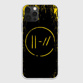 Чехол для iPhone 12 Pro Max с принтом TWENTY ONE PILOTS в Кировске, Силикон |  | Тематика изображения на принте: 21 pilots | 21p | dyrty | music | paints | rock | top | trench | twenty one pilots | yellow | брызги | группа | краска.пятна | музыка | рок