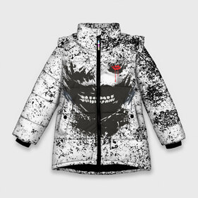 Зимняя куртка для девочек 3D с принтом Kaneki Ken (Tokyo Ghoul) #2 в Кировске, ткань верха — 100% полиэстер; подклад — 100% полиэстер, утеплитель — 100% полиэстер. | длина ниже бедра, удлиненная спинка, воротник стойка и отстегивающийся капюшон. Есть боковые карманы с листочкой на кнопках, утяжки по низу изделия и внутренний карман на молнии. 

Предусмотрены светоотражающий принт на спинке, радужный светоотражающий элемент на пуллере молнии и на резинке для утяжки. | anime | kaneki ken | tokyo ghoul | аниме | канеки кен | токийский гуль