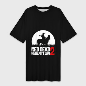 Платье-футболка 3D с принтом RED DEAD REDEMPTION в Кировске,  |  | game | red dead | red dead redemption 2 | redemption 2 | rockstar games | бандиты | дикий запад | игры | ковбои | оружие