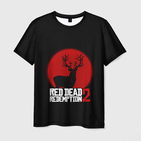 Мужская футболка 3D с принтом red dead redemption 2 в Кировске, 100% полиэфир | прямой крой, круглый вырез горловины, длина до линии бедер | game | red dead | red dead redemption 2 | redemption 2 | rockstar games | бандиты | дикий запад | игры | ковбои | оружие