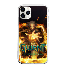 Чехол для iPhone 11 Pro матовый с принтом GWENT The Witcher Card Game в Кировске, Силикон |  | Тематика изображения на принте: blood | dota | game | games | gwent | player | rpg | the | witcher | ведьмак | война | войны | волк | волки | гвент | гвинт | геральт | игра | игрок | игры | карточная | карты | кровь | лого | меч | полосы | рпг | символ | символы | три