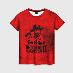 Женская футболка 3D с принтом Redemption is Dead в Кировске, 100% полиэфир ( синтетическое хлопкоподобное полотно) | прямой крой, круглый вырез горловины, длина до линии бедер | dead | gamer | john | marston | rdr | red | redemption | rockstar | shooter | western | вестерн | джон | марстон | шутер