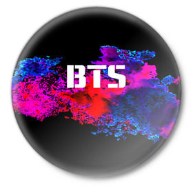 Значок с принтом BTS в Кировске,  металл | круглая форма, металлическая застежка в виде булавки | bangtan boys | bangtan бойс | music | бтс | корея | музыка | парни | поп музыка