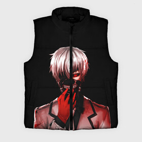 Мужской жилет утепленный 3D с принтом Ken Kaneki в крови в Кировске,  |  | anime | blood | eyepatch | ghoul | kaneki | ken | one eyed | tokyo | tokyoghoul | гуль | канеки | кен | кровь | одноглазый | токийский