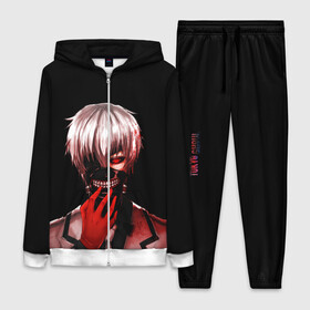 Женский костюм 3D с принтом Ken Kaneki в крови в Кировске,  |  | anime | blood | eyepatch | ghoul | kaneki | ken | one eyed | tokyo | tokyoghoul | гуль | канеки | кен | кровь | одноглазый | токийский