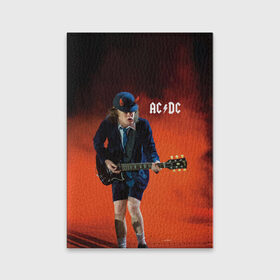 Обложка для паспорта матовая кожа с принтом AC/DC в Кировске, натуральная матовая кожа | размер 19,3 х 13,7 см; прозрачные пластиковые крепления | ac d.c. | ac dc | acdc | angus | back | bad | black | chrome | guitar | hard | hell | highway | mucis | red | rock | smoke | young | ангус | гитара | группа | диси | дым | красный | музыка | рок | тяжелый | эйси | эйсидиси | янг