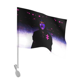 Флаг для автомобиля с принтом Marilyn Manson в Кировске, 100% полиэстер | Размер: 30*21 см | cry | inch | industrial | little | manson | marilyn | music | nails | nin | rock | sister | индастриал | инч | мансон | менсен | менсон | мерилин | мерлин | музыка | мэнсон | мэрилин | мэрлин | найн | нин | нэйлс | рок