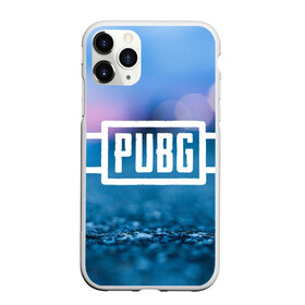 Чехол для iPhone 11 Pro матовый с принтом PUBG light blue в Кировске, Силикон |  | pubg | игра | лого | пубг | светлый | стрелялка | шутер