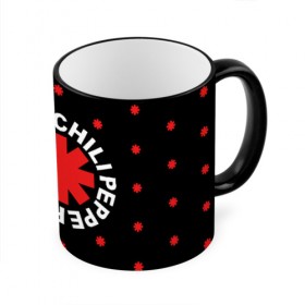 Кружка с принтом Red Hot Chili Peppers в Кировске, керамика | ёмкость 330 мл | chili | cross | hot | logo | music | peppers | red | red hot chili peppers | rhcp | rock | star | symbol | звезда | звездочка | красная | красный | крест | логотип | музыка | перцы | рок | символ | цветок | цветочек | чили