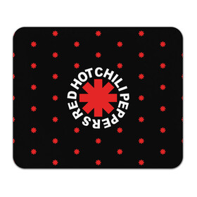 Коврик для мышки прямоугольный с принтом Red Hot Chili Peppers в Кировске, натуральный каучук | размер 230 х 185 мм; запечатка лицевой стороны | chili | cross | hot | logo | music | peppers | red | red hot chili peppers | rhcp | rock | star | symbol | звезда | звездочка | красная | красный | крест | логотип | музыка | перцы | рок | символ | цветок | цветочек | чили
