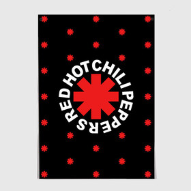 Постер с принтом Red Hot Chili Peppers в Кировске, 100% бумага
 | бумага, плотность 150 мг. Матовая, но за счет высокого коэффициента гладкости имеет небольшой блеск и дает на свету блики, но в отличии от глянцевой бумаги не покрыта лаком | chili | cross | hot | logo | music | peppers | red | red hot chili peppers | rhcp | rock | star | symbol | звезда | звездочка | красная | красный | крест | логотип | музыка | перцы | рок | символ | цветок | цветочек | чили