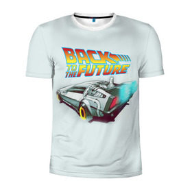 Мужская футболка 3D спортивная с принтом Back to the future_4 в Кировске, 100% полиэстер с улучшенными характеристиками | приталенный силуэт, круглая горловина, широкие плечи, сужается к линии бедра | back to the future | doc | emmet brown | marty mcfly | док | культовое кино | марти макфлай | путешествия во времени | роберт земекис | эйнштейн | эммет браун