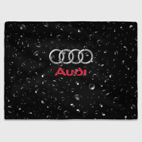 Плед 3D с принтом AUDI под Дождём в Кировске, 100% полиэстер | закругленные углы, все края обработаны. Ткань не мнется и не растягивается | Тематика изображения на принте: audi | auto | logo | moto | symbol | авто | автомобили | автомобилисту | автомобильная | ауди | гонки | дождь | знак | капли | лого | логотип | марка | машина | машинки | машины | мото | мотоцикл | символ | тюнинг