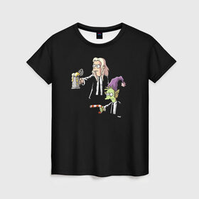 Женская футболка 3D с принтом Disenchantment. Pulp Fiction в Кировске, 100% полиэфир ( синтетическое хлопкоподобное полотно) | прямой крой, круглый вырез горловины, длина до линии бедер | криминальное чтиво | разочарование | тарантино | эльф