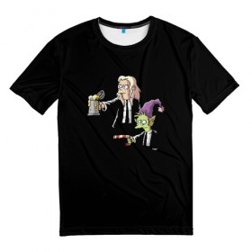 Мужская футболка 3D с принтом Disenchantment. Pulp Fiction в Кировске, 100% полиэфир | прямой крой, круглый вырез горловины, длина до линии бедер | криминальное чтиво | разочарование | тарантино | эльф