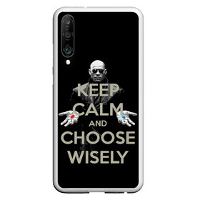 Чехол для Honor P30 с принтом Keep calm and choose wisely в Кировске, Силикон | Область печати: задняя сторона чехла, без боковых панелей | art | film | keep calm | matrix | neo | ttdwakeupneo | выбирай с умом | выбор | кип калм | красная | матрица | морфиус | нео | пилюли | реальность | руки | синяя | тринити | черный