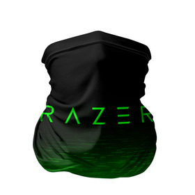 Бандана-труба 3D с принтом RAZER в Кировске, 100% полиэстер, ткань с особыми свойствами — Activecool | плотность 150‒180 г/м2; хорошо тянется, но сохраняет форму | 101 | brand | company | gamer | green | logo | mamba | naga | player | razer | rzr | snake | бренд | железо | зеленый | змея | компания | лого | рейзер | софт