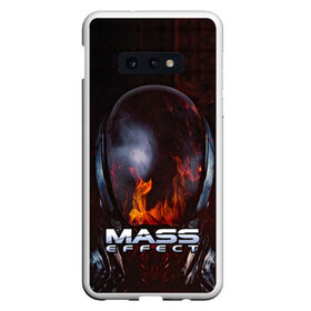 Чехол для Samsung S10E с принтом MASS EFFECT в Кировске, Силикон | Область печати: задняя сторона чехла, без боковых панелей | amdromeda initiative | andromeda | game | gun | hemet | n7 | rifle | ryder | soldier | space | star | weapon