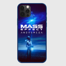 Чехол для iPhone 12 Pro с принтом MASS EFFECT ANDROMEDA в Кировске, силикон | область печати: задняя сторона чехла, без боковых панелей | Тематика изображения на принте: amdromeda initiative | andromeda | game | gun | hemet | n7 | rifle | ryder | soldier | space | star | weapon