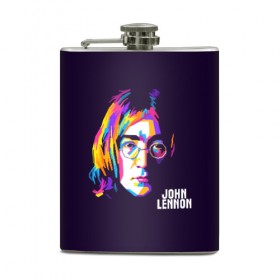 Фляга с принтом Джон Леннон в Кировске, металлический корпус | емкость 0,22 л, размер 125 х 94 мм. Виниловая наклейка запечатывается полностью | the beatles | битлз | британия | джон | леннон | ленон | рок | рок н ролл | хард рок | хиппи