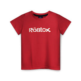 Детская футболка хлопок с принтом Roblox в Кировске, 100% хлопок | круглый вырез горловины, полуприлегающий силуэт, длина до линии бедер | minecraft | roblox | игра | копатель | майнкрафт | роблокс