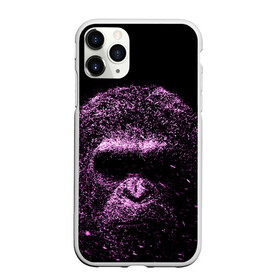 Чехол для iPhone 11 Pro матовый с принтом Обезьяна 3D в Кировске, Силикон |  | 3d | 3д | животное | обезьяна