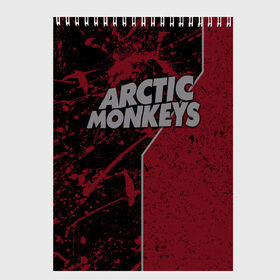 Скетчбук с принтом Arctic Monkeys в Кировске, 100% бумага
 | 48 листов, плотность листов — 100 г/м2, плотность картонной обложки — 250 г/м2. Листы скреплены сверху удобной пружинной спиралью | британская | гараж | группа | инди рок | метал | ню | постпанк | психоделический | рок | хай грин | электроник