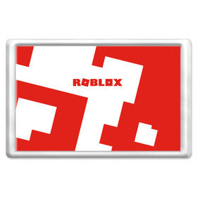 Магнит 45*70 с принтом ROBLOX Red в Кировске, Пластик | Размер: 78*52 мм; Размер печати: 70*45 | Тематика изображения на принте: block | lego | logo | minecraft | online | oof | quest | roblocks | roblockx | roblox | studio | блок | блоки | голова | игра | игры | квест | лего | лицо | лого | логотип | майнкрафт | онлайн | роблокс | символ | студия