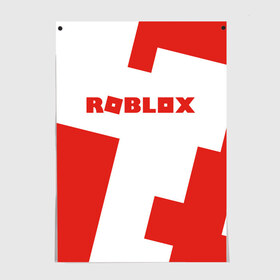 Постер с принтом ROBLOX Red в Кировске, 100% бумага
 | бумага, плотность 150 мг. Матовая, но за счет высокого коэффициента гладкости имеет небольшой блеск и дает на свету блики, но в отличии от глянцевой бумаги не покрыта лаком | block | lego | logo | minecraft | online | oof | quest | roblocks | roblockx | roblox | studio | блок | блоки | голова | игра | игры | квест | лего | лицо | лого | логотип | майнкрафт | онлайн | роблокс | символ | студия