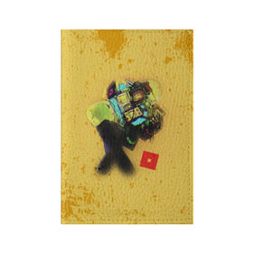 Обложка для паспорта матовая кожа с принтом ROBLOX Grunge ART в Кировске, натуральная матовая кожа | размер 19,3 х 13,7 см; прозрачные пластиковые крепления | Тематика изображения на принте: block | lego | logo | minecraft | online | oof | quest | roblocks | roblockx | roblox | studio | блок | блоки | голова | игра | игры | квест | лего | лицо | лого | логотип | майнкрафт | онлайн | роблокс | символ | студия
