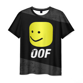Мужская футболка 3D с принтом Roblox OOF Мем в Кировске, 100% полиэфир | прямой крой, круглый вырез горловины, длина до линии бедер | lego | logo | meme | memes | minecraft | oof | quest | roblocks | roblockx | roblox | studio | блок | блоки | голова | игра | игры | квест | лего | лицо | лого | логотип | майнкрафт | мем | мемы | онлайн | роблокс | студия