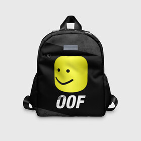 Детский рюкзак 3D с принтом Roblox OOF Мем в Кировске, 100% полиэстер | лямки с регулируемой длиной, сверху петелька, чтобы рюкзак можно было повесить на вешалку. Основное отделение закрывается на молнию, как и внешний карман. Внутри дополнительный карман. По бокам два дополнительных кармашка | lego | logo | meme | memes | minecraft | oof | quest | roblocks | roblockx | roblox | studio | блок | блоки | голова | игра | игры | квест | лего | лицо | лого | логотип | майнкрафт | мем | мемы | онлайн | роблокс | студия