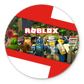Коврик для мышки круглый с принтом ROBLOX в Кировске, резина и полиэстер | круглая форма, изображение наносится на всю лицевую часть | lego | logo | meme | memes | minecraft | oof | quest | roblocks | roblockx | roblox | studio | блок | блоки | голова | игра | игры | квест | лего | лицо | лого | логотип | майнкрафт | мем | мемы | онлайн | роблокс | студия