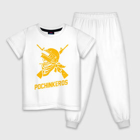 Детская пижама хлопок с принтом PUBG в Кировске, 100% хлопок |  брюки и футболка прямого кроя, без карманов, на брюках мягкая резинка на поясе и по низу штанин
 | 