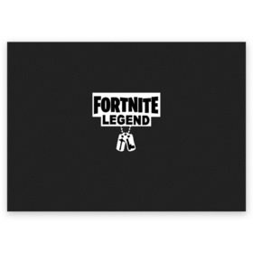 Поздравительная открытка с принтом FORTNITE LEGEND. в Кировске, 100% бумага | плотность бумаги 280 г/м2, матовая, на обратной стороне линовка и место для марки
 | fnchap2 | fortnite | fortnite 2 | fortnite x | marshmello | ninja | ninja hyper streamer | ninja streamer | streamer | tyler blevins | маршмелло | ниндзя | фортнайт | фортнайт 2 | фортнайт глава 2