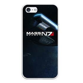 Чехол для iPhone 5/5S матовый с принтом MASS EFFECT N7 в Кировске, Силикон | Область печати: задняя сторона чехла, без боковых панелей | amdromeda initiative | andromeda | game | gun | hemet | n7 | rifle | ryder | soldier | space | star | weapon