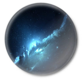 Значок с принтом ATLANTIS NEBULA в Кировске,  металл | круглая форма, металлическая застежка в виде булавки | Тематика изображения на принте: galaxy | nebula | space | star | абстракция | вселенная | галактика | звезда | звезды | космический | планеты